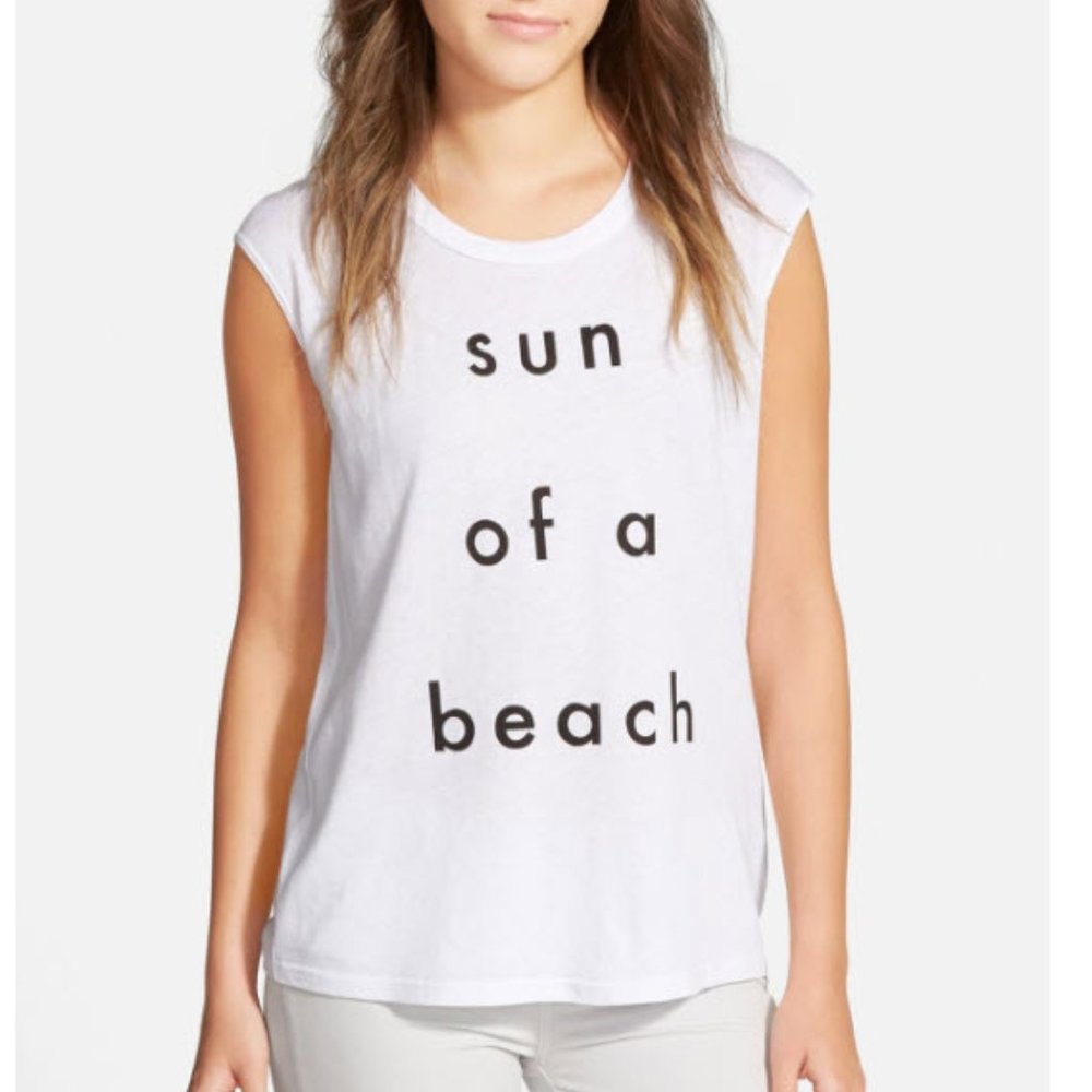 Rebecca Minkoff Muscle Tee - Sun of a Beach - XS